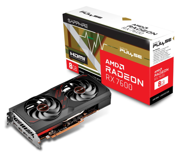 Sapphire Radeon RX 7600 PULSE GAMING OC 8G GDDR6